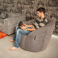 grey bean bag chair