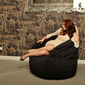 black bean bag chair