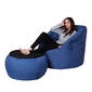 blue bean bag chair