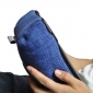 Blue iPad Pro protective cushion or travel rest pillow by Ambient Lounge