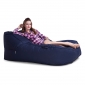 navy blue satellite twin bean bag