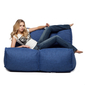 Blue Twin Couch Bean Bag Sofa