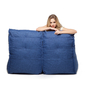 Blue Twin Couch Bean Bag Sofa