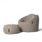Beige Wing Ottoman  Bean Bags - Ambient Lounge