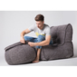 Grey Wing Ottoman  Bean Bags - Ambient Lounge