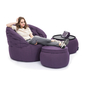 Purple Wing Ottoman  Bean Bags - Ambient Lounge