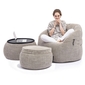 beige designer sofa set bean bag by Ambient Lounge