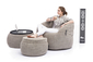 beige designer sofa set bean bag by Ambient Lounge