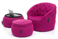 pink designer sofa set bean bag by Ambient Lounge