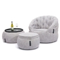 white designer sofa set bean bag by Ambient Lounge