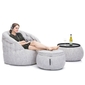 white designer sofa set bean bag by Ambient Lounge