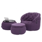 violet designer sofa set bean bag by Ambient Lounge