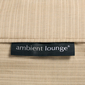 black designer sofa set in Sunbrella fabric bean bag by Ambient Lounge