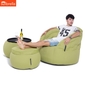 lime green designer sofa set in Sunbrella fabric bean bag by Ambient Lounge