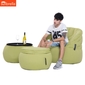 lime green designer sofa set in Sunbrella fabric bean bag by Ambient Lounge