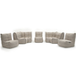 beige fabric modular sofa bean bags by ambient lounge