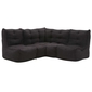 comfortable cozy corner Bean Bags in black Interior Fabric