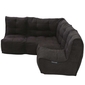 comfortable cozy corner Bean Bags in black Interior Fabric