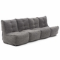 Grey fabric modular sofa bean bags by ambient lounge