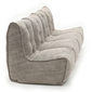 beige fabric modular sofa bean bags by ambient lounge
