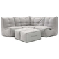 grey with linen fabric modular sofa bean bags by ambient lounge