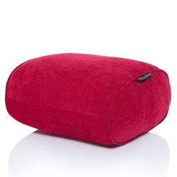 red ottoman bean bag