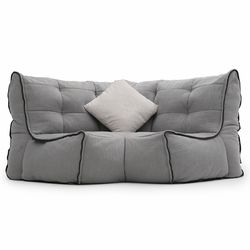 Modular bean bag corner in Keystone Grey