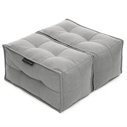 Grey Ottoman Modular Beanbag in Interior Fabric