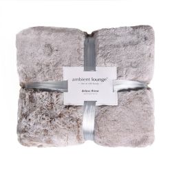 1150gm cappuccino deluxe faux fur throw by ambient lounge