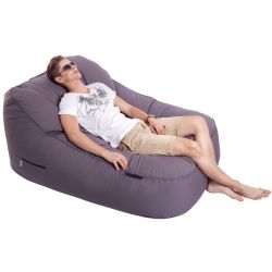 grey satellite twin bean bag