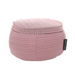 pink bean bag ottoman table